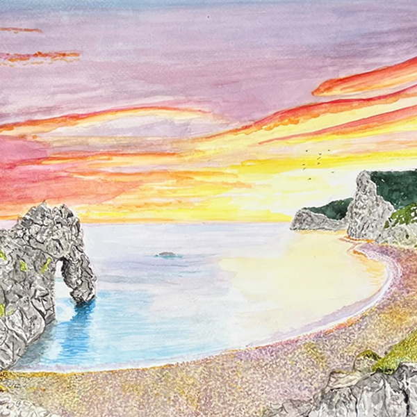 RH Durdle Door at Sunset